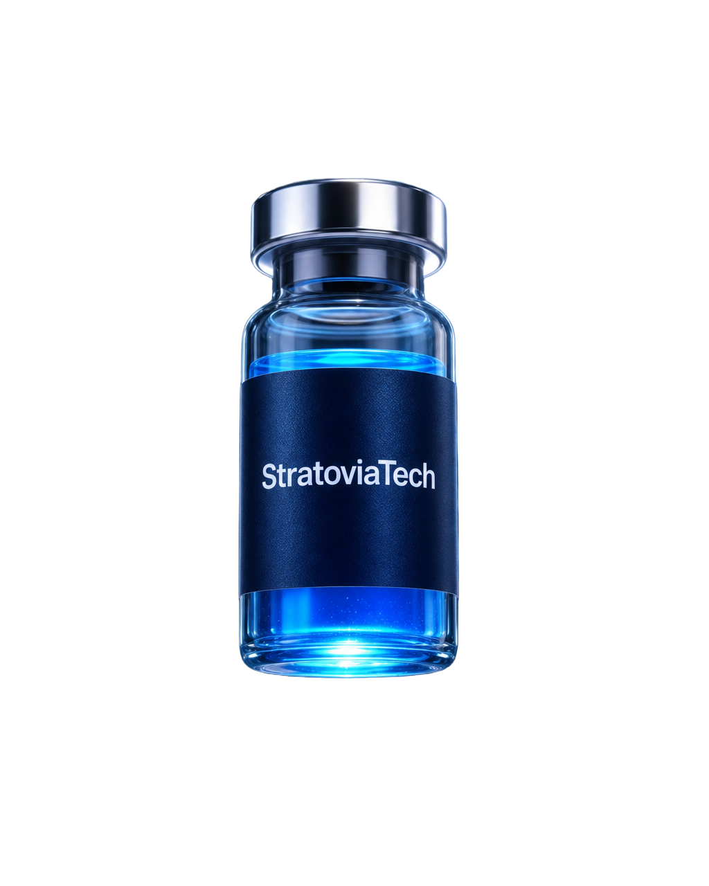 StratoviaTech branded peptide vial